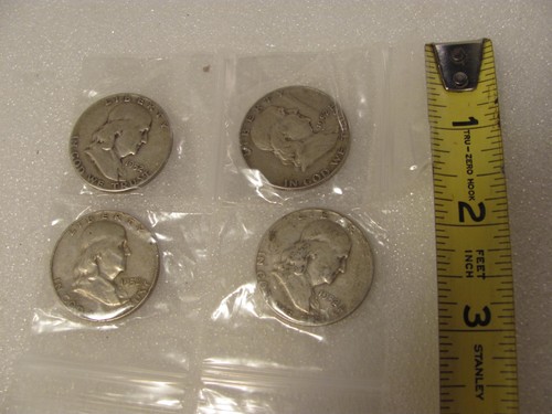 Franklin half dollar lot - half, 4